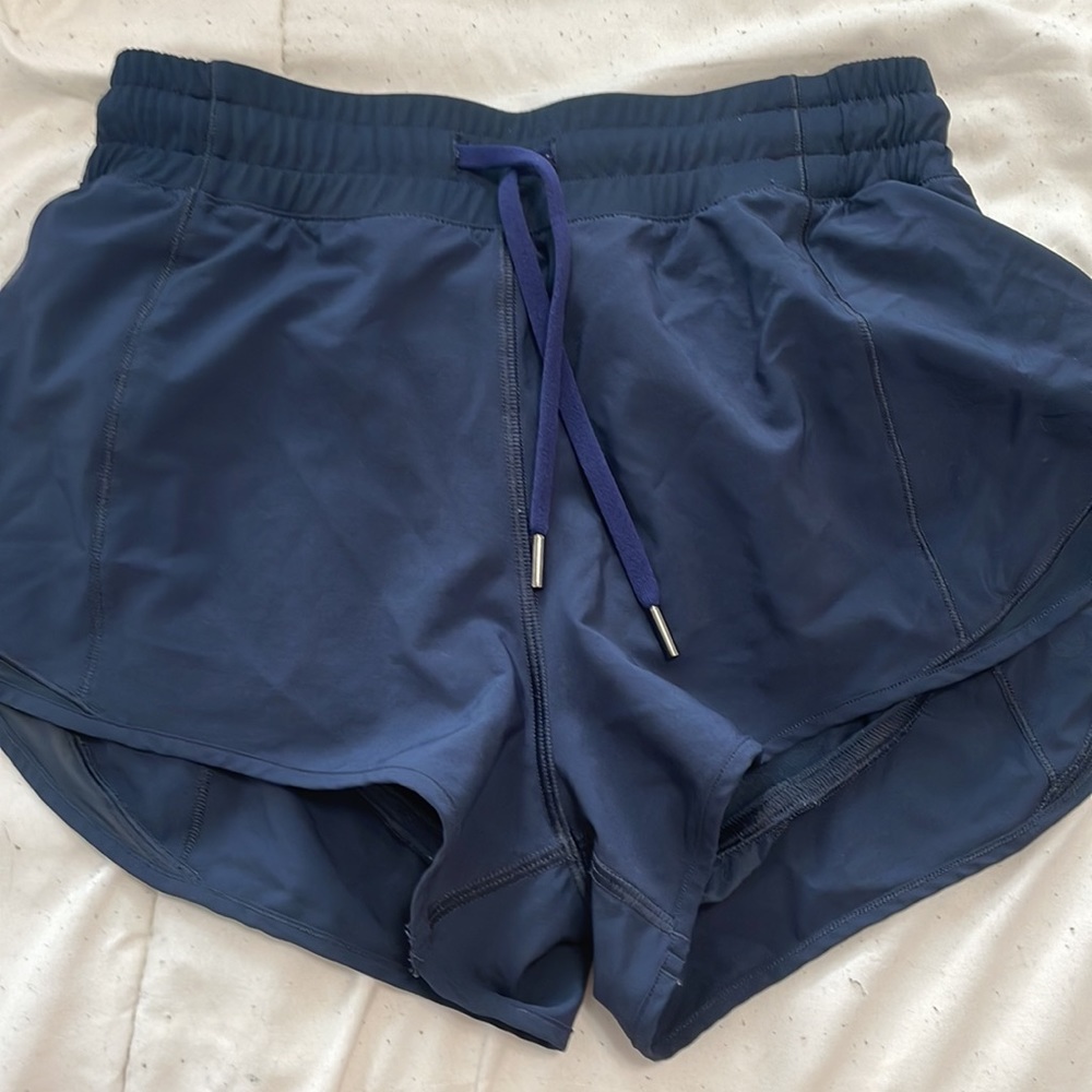 Navy Blue CRZ YOGA shorts/lululemon dupe